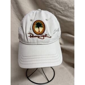 Embroidered Panama Jack Palm Tree Logo White Baseball Cap Strapback Cotton Hat